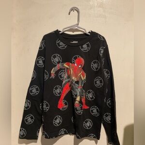 Spiderman Kids Graphic Long Sleeve Shirt Size 8 New NO TAGS